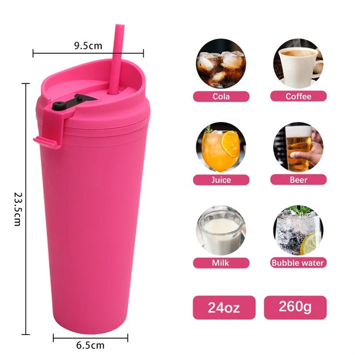 24oz Double Wall Tumbler Plastic (4)